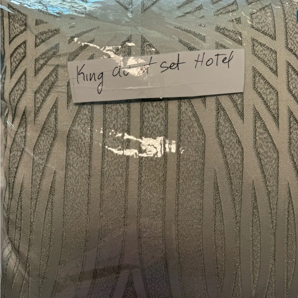 Hotel Collection Gray Duvet Cover Set